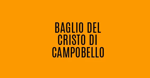 Baglio del Cristo di Campobello
